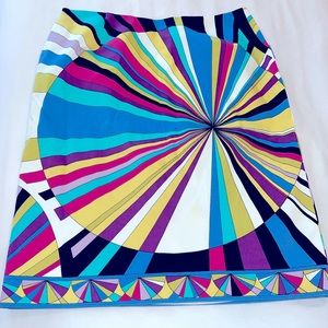 Vintage Carlisle Designer Kaleidoscope Pop Art Rainbow Skirt 80’s 90’s 🌈